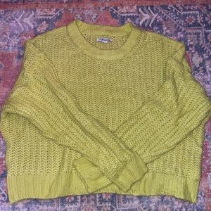 American Eagle Neon Cropped Sweater